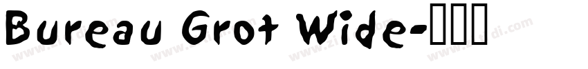Bureau Grot Wide字体转换